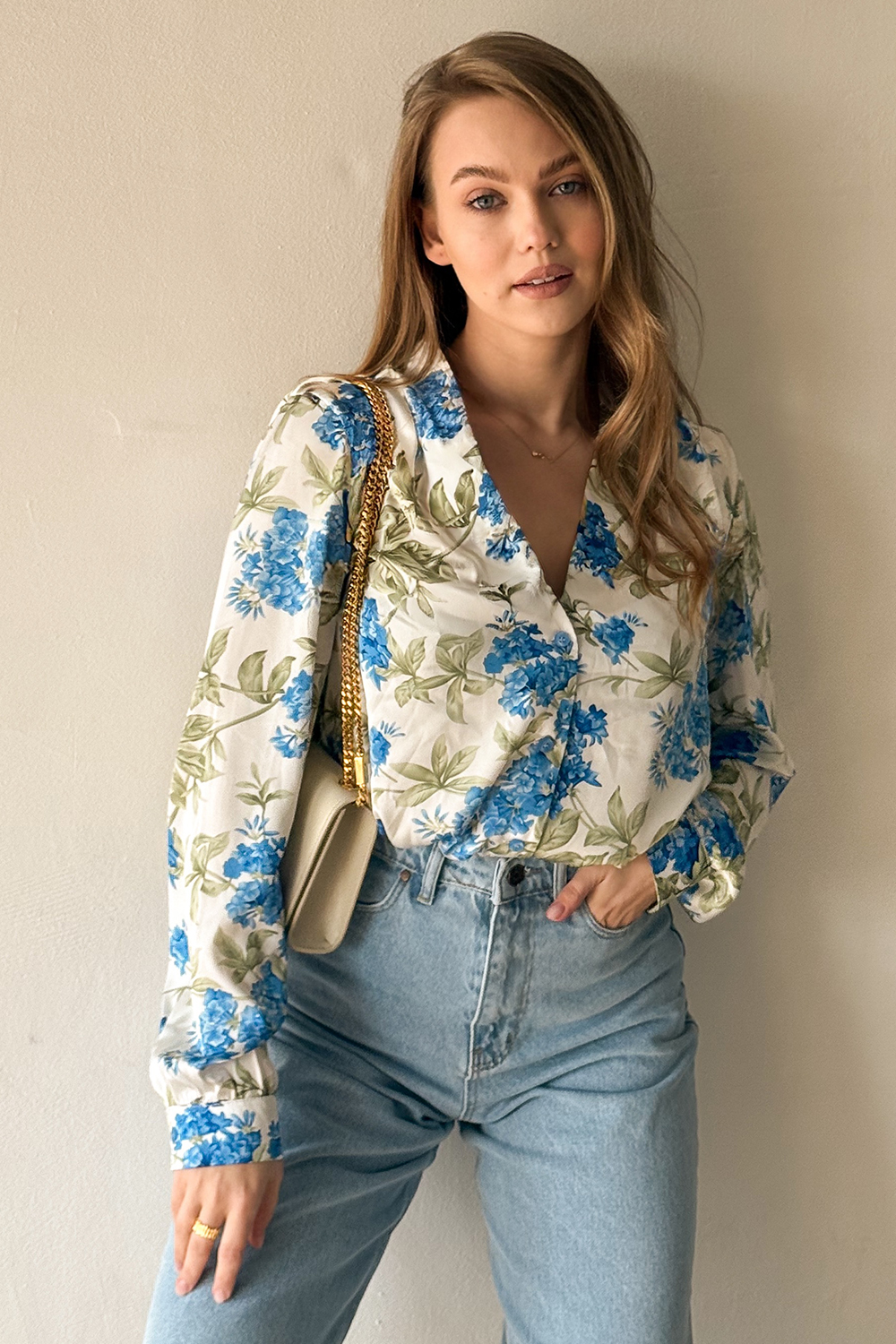 Рубашка 6806 Голубой