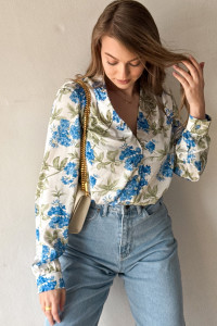 Рубашка 6806 Голубой