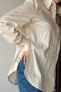 Рубашка 6813 Кремовый