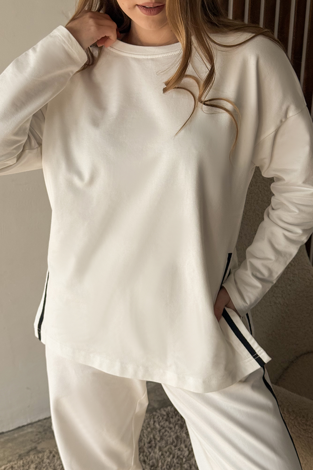 Костюм 6823 Молочный