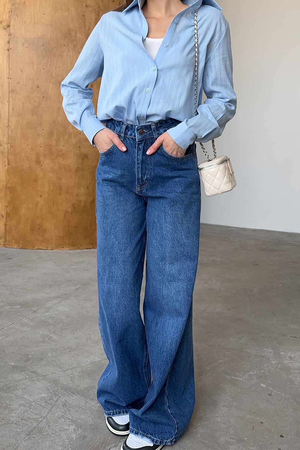 Джинсы 4007 Синий