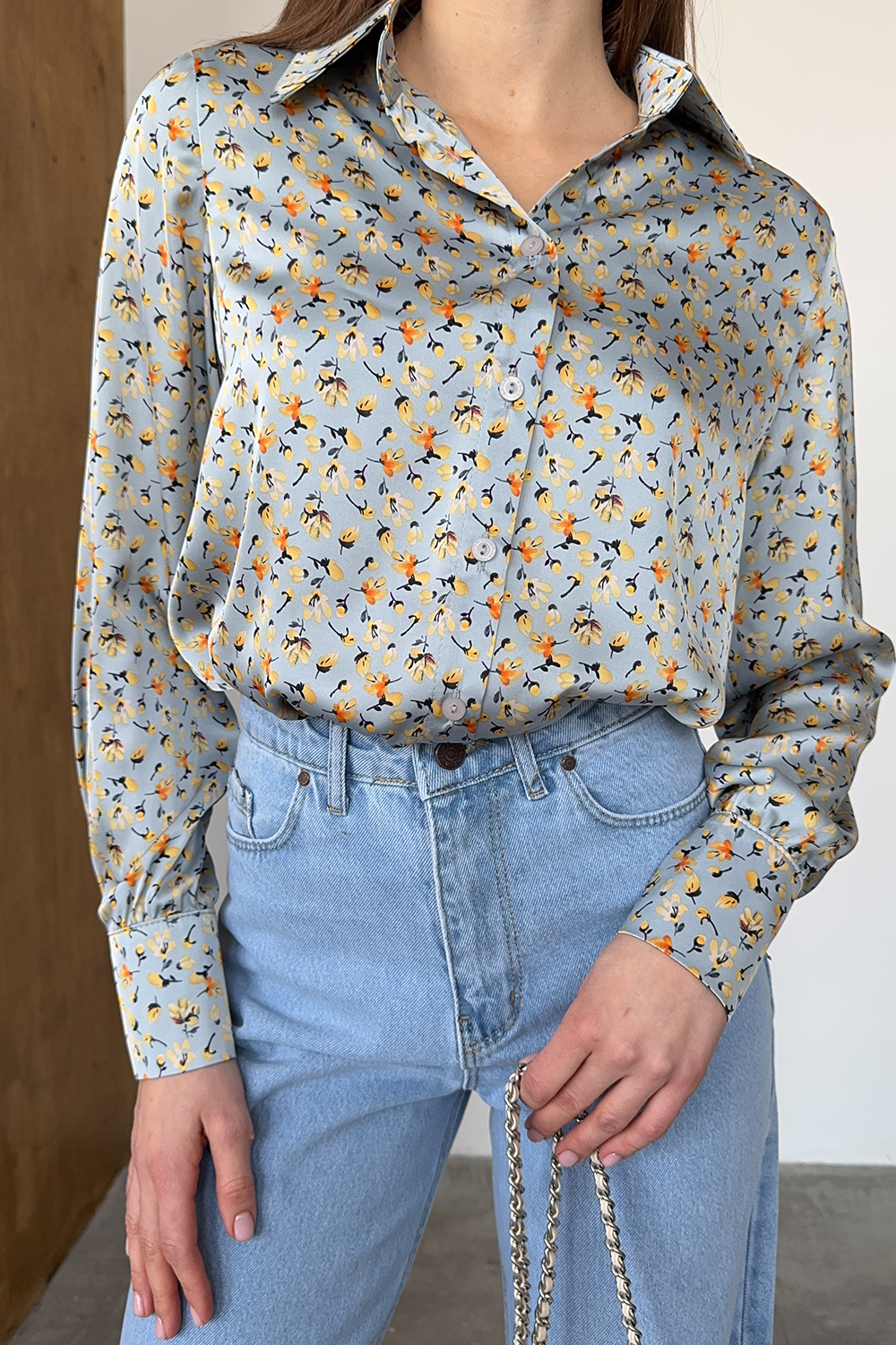 Рубашка 6753 Голубой