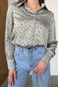 Рубашка 6753 Голубой