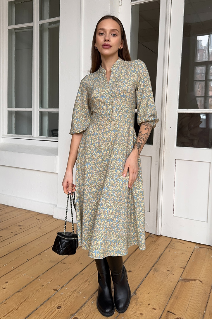 Платье 6807 Голубой