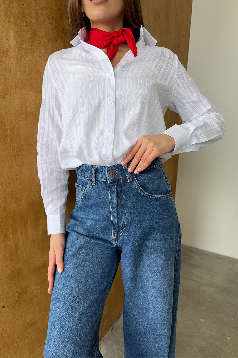 Рубашка 6814 Белый