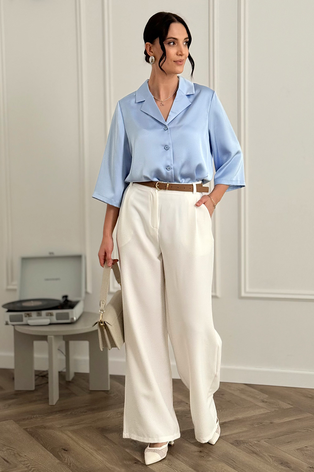 Рубашка 6811 Голубой