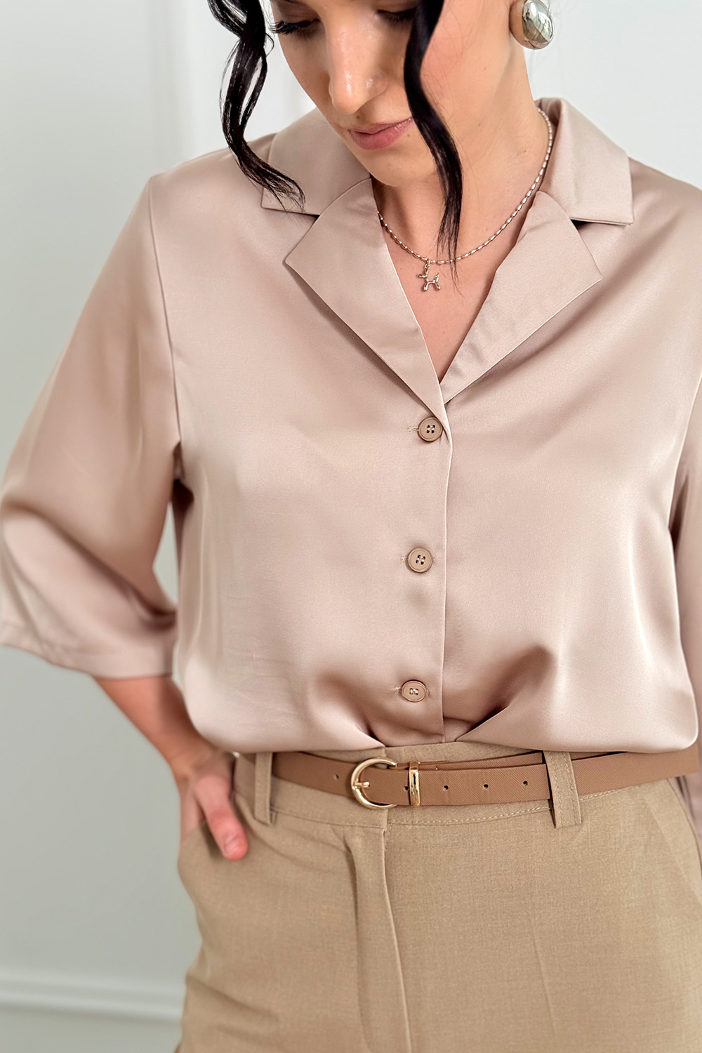 Рубашка 6811 Мокко