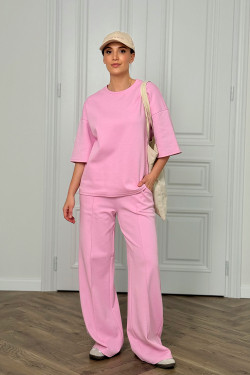 Costume pantalon Tous les jours en coton rose vacarme.