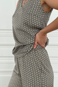 Костюм 6828 Бежевый