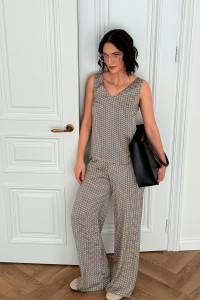 Костюм 6828 Бежевый