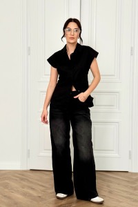 Рубашка 6834 Черный