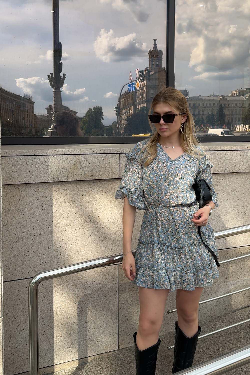 Платье 6856 Голубой