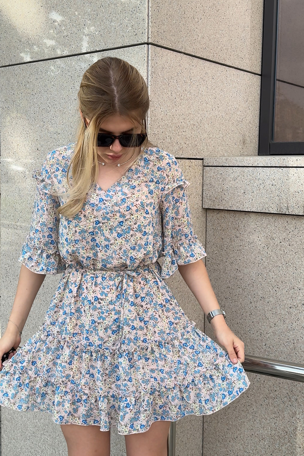 Платье 6856 Персиковый