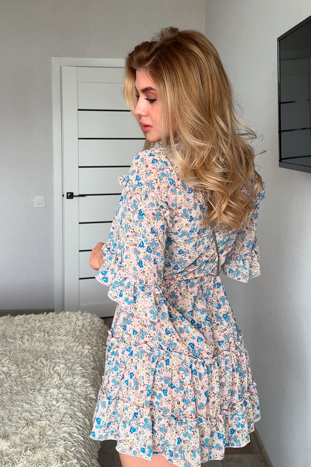 Платье 6856 Персиковый