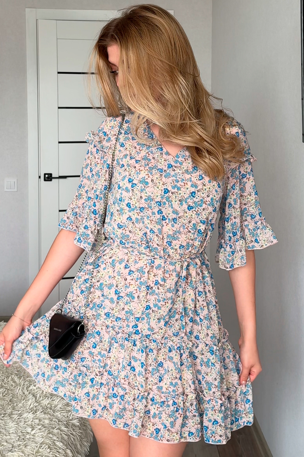 Платье 6856 Персиковый