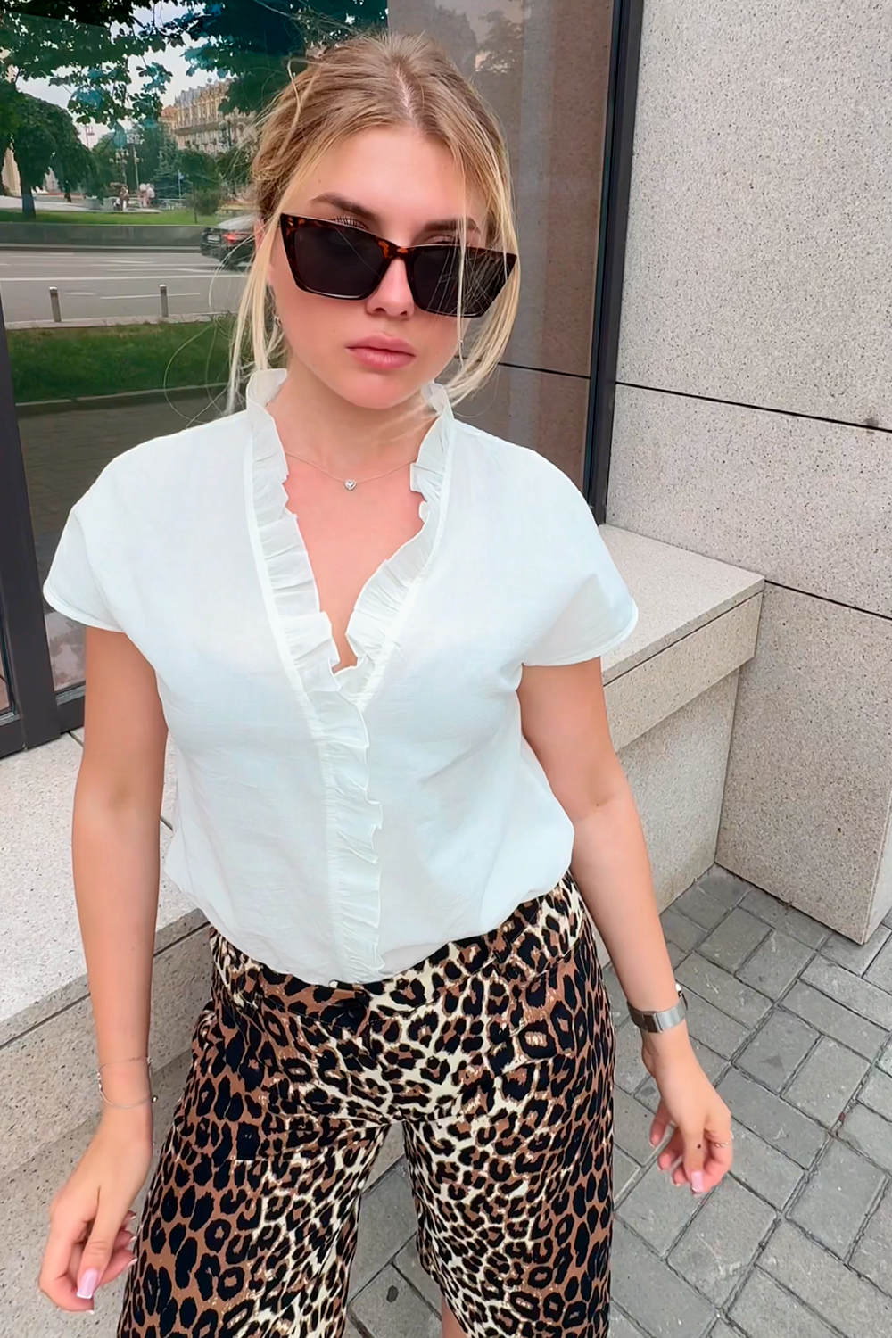 Блуза 6837 Молочный