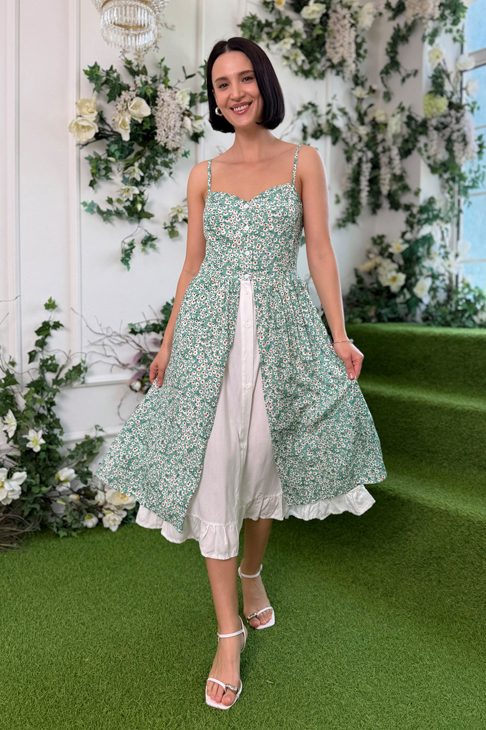 Платье 6851 Зеленый