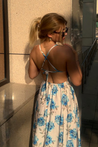 Платье 6858 Голубой