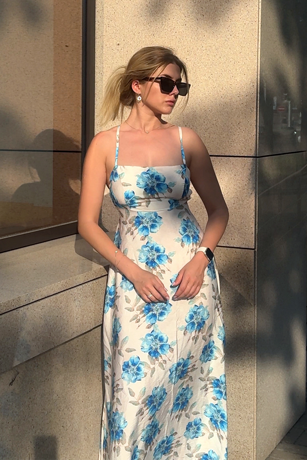 Платье 6858 Голубой