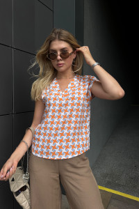 Блузка 6698 Оранжевый