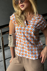 Блузка 6698 Оранжевый