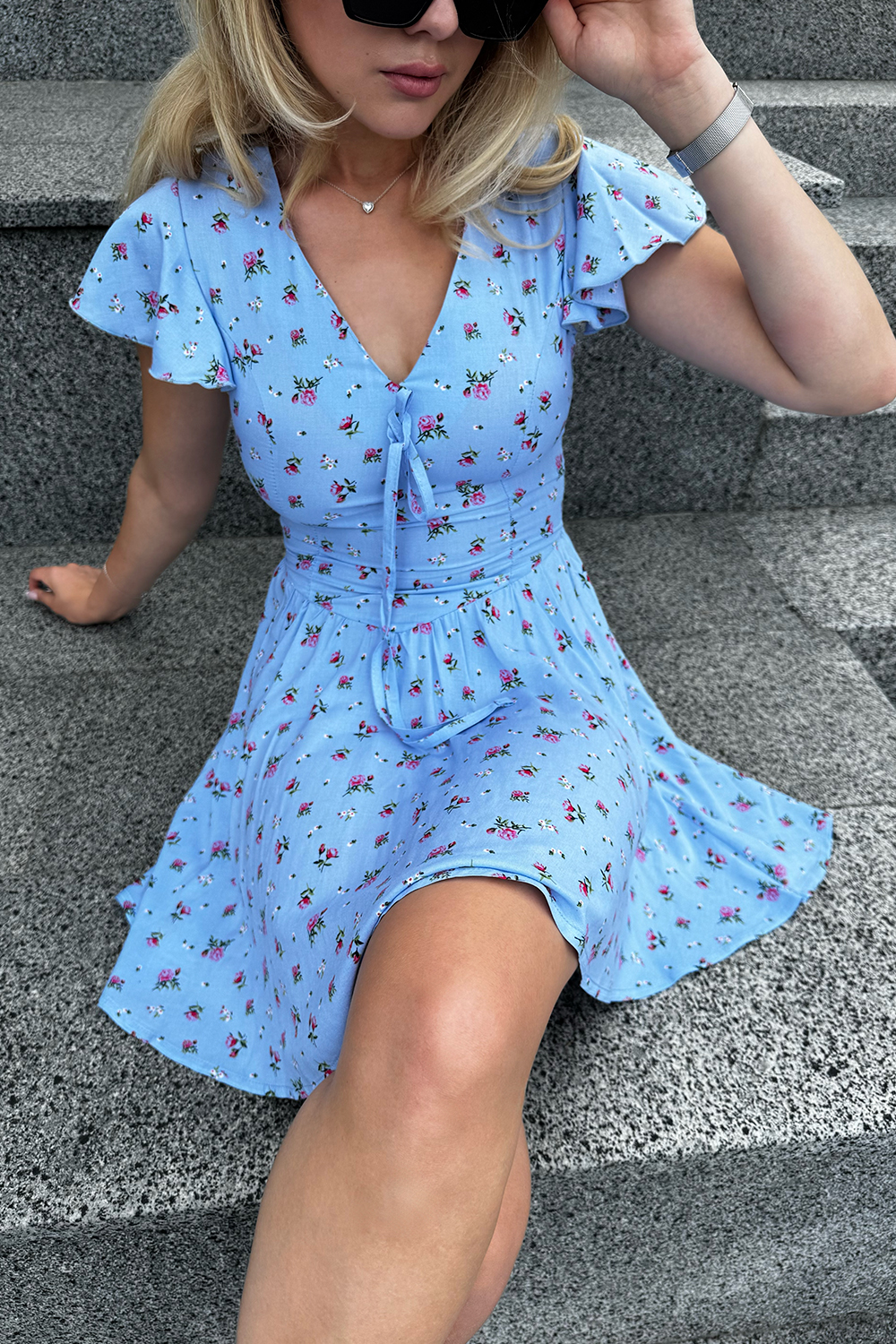 Платье 6872 Голубой