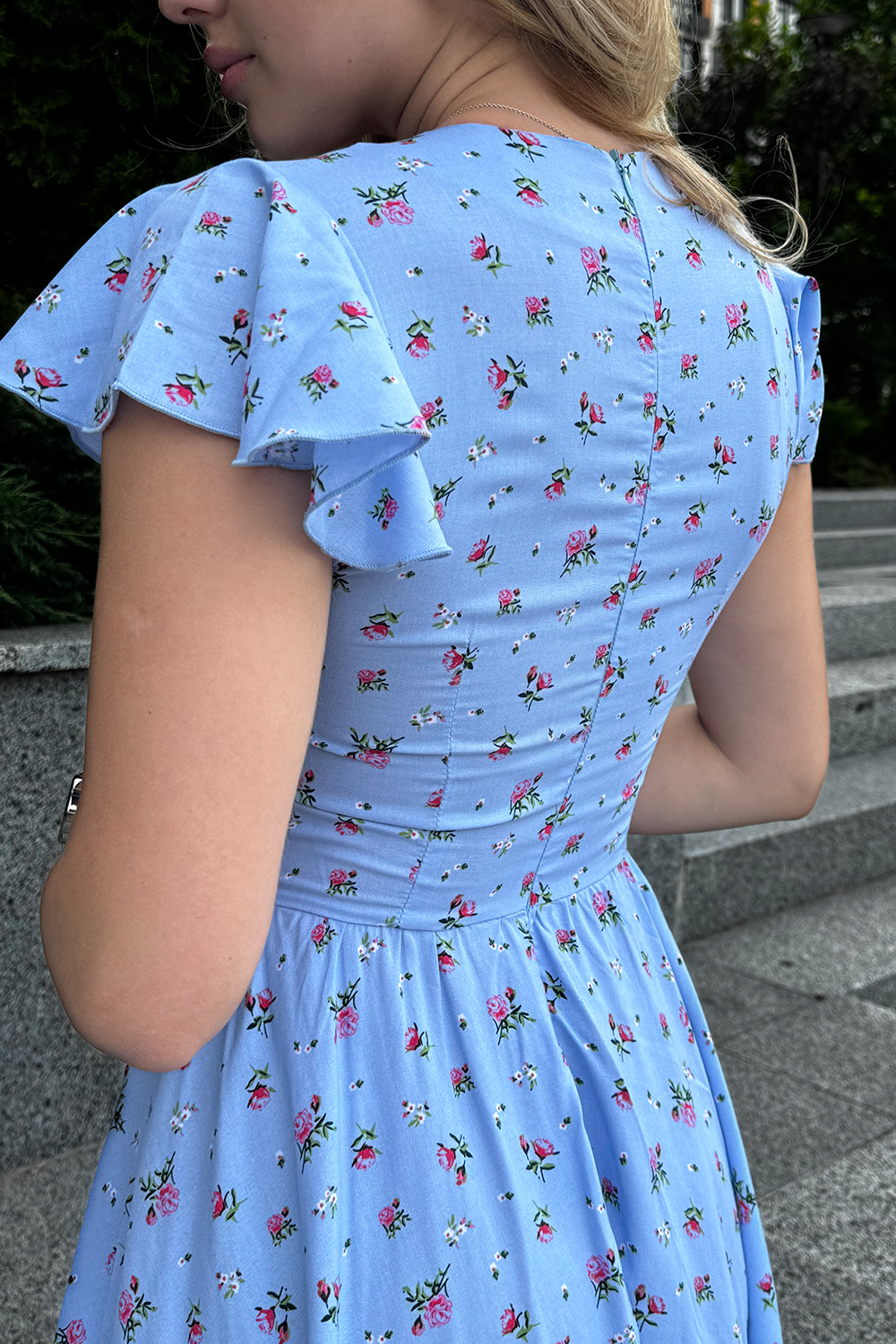 Платье 6872 Голубой