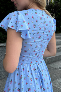 Платье 6872 Голубой