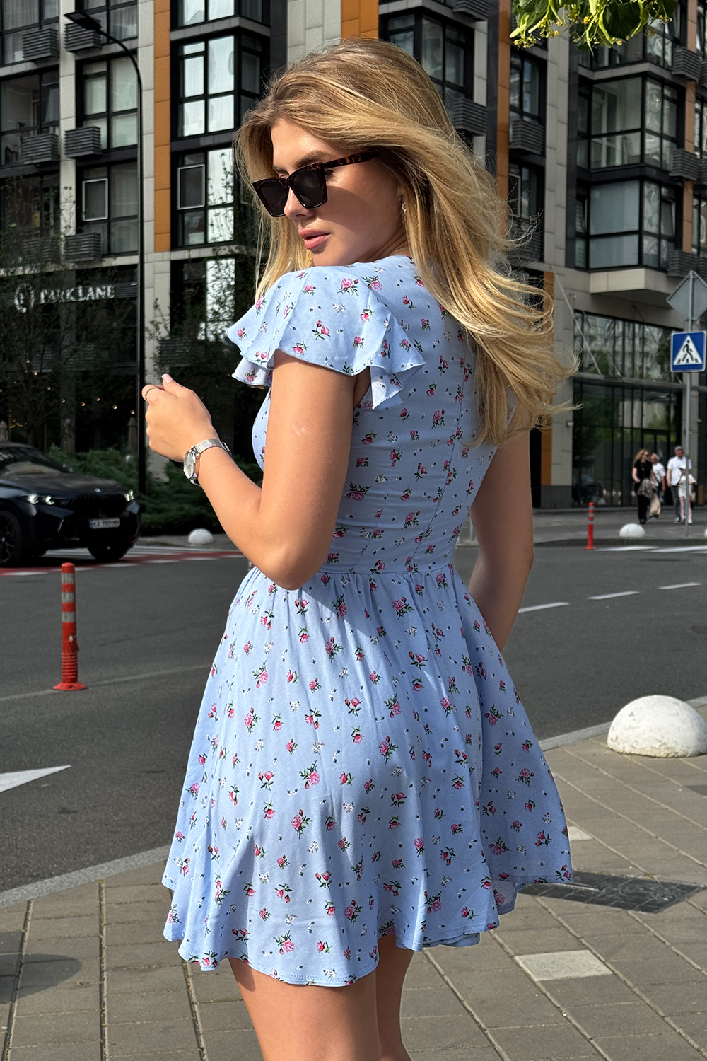 Платье 6872 Голубой