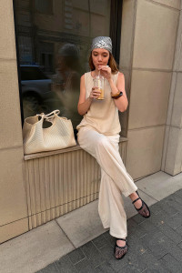 Брюки 6874 Слоновая кость