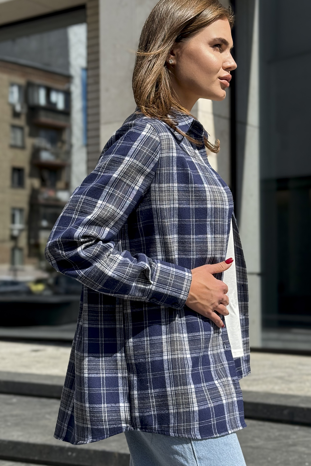 Рубашка 6911 Синий