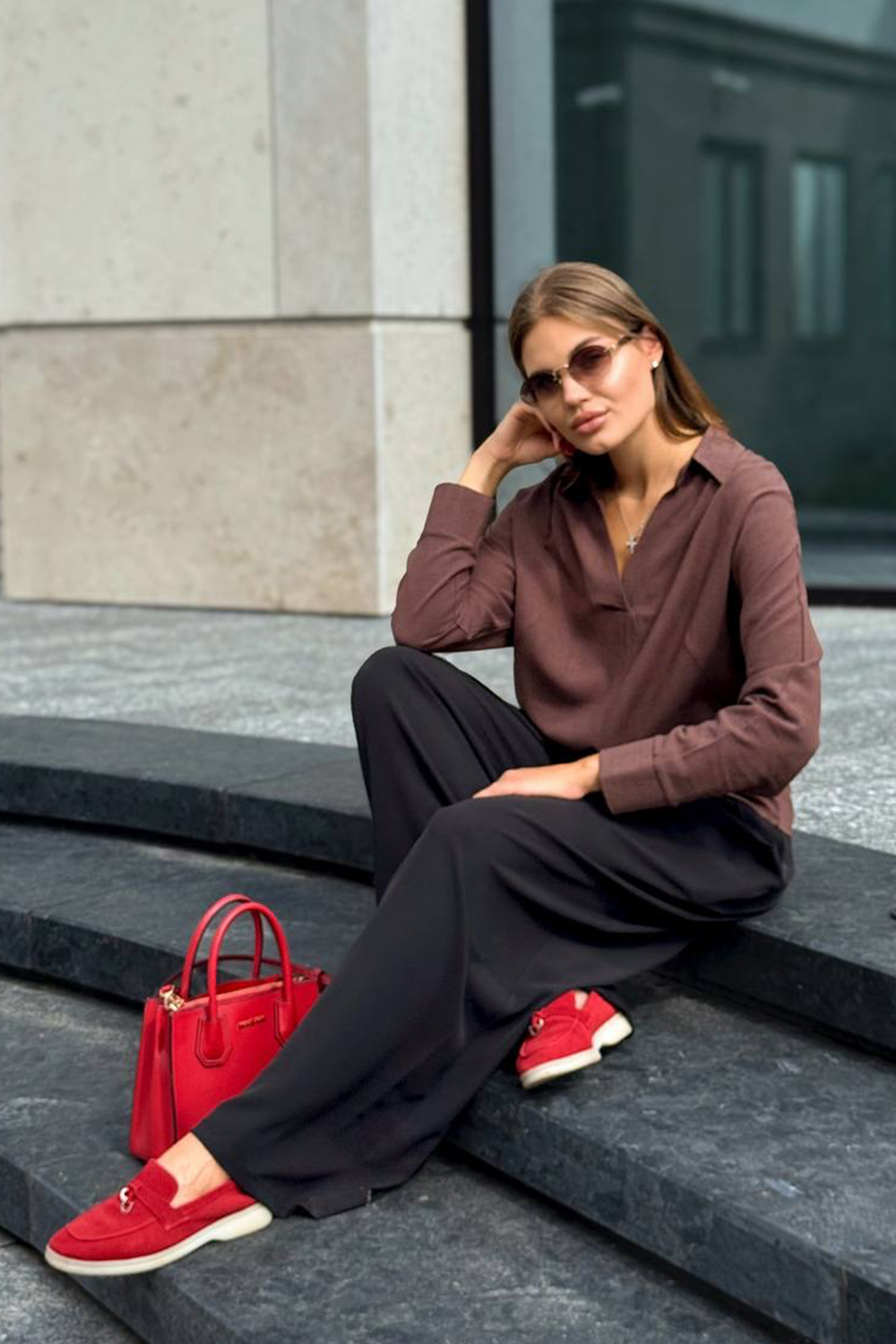 Рубашка 6914 Шоколад