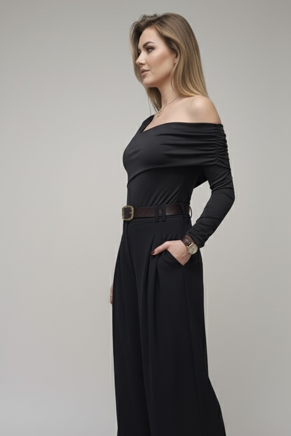 Лонгслив 6923 Черный