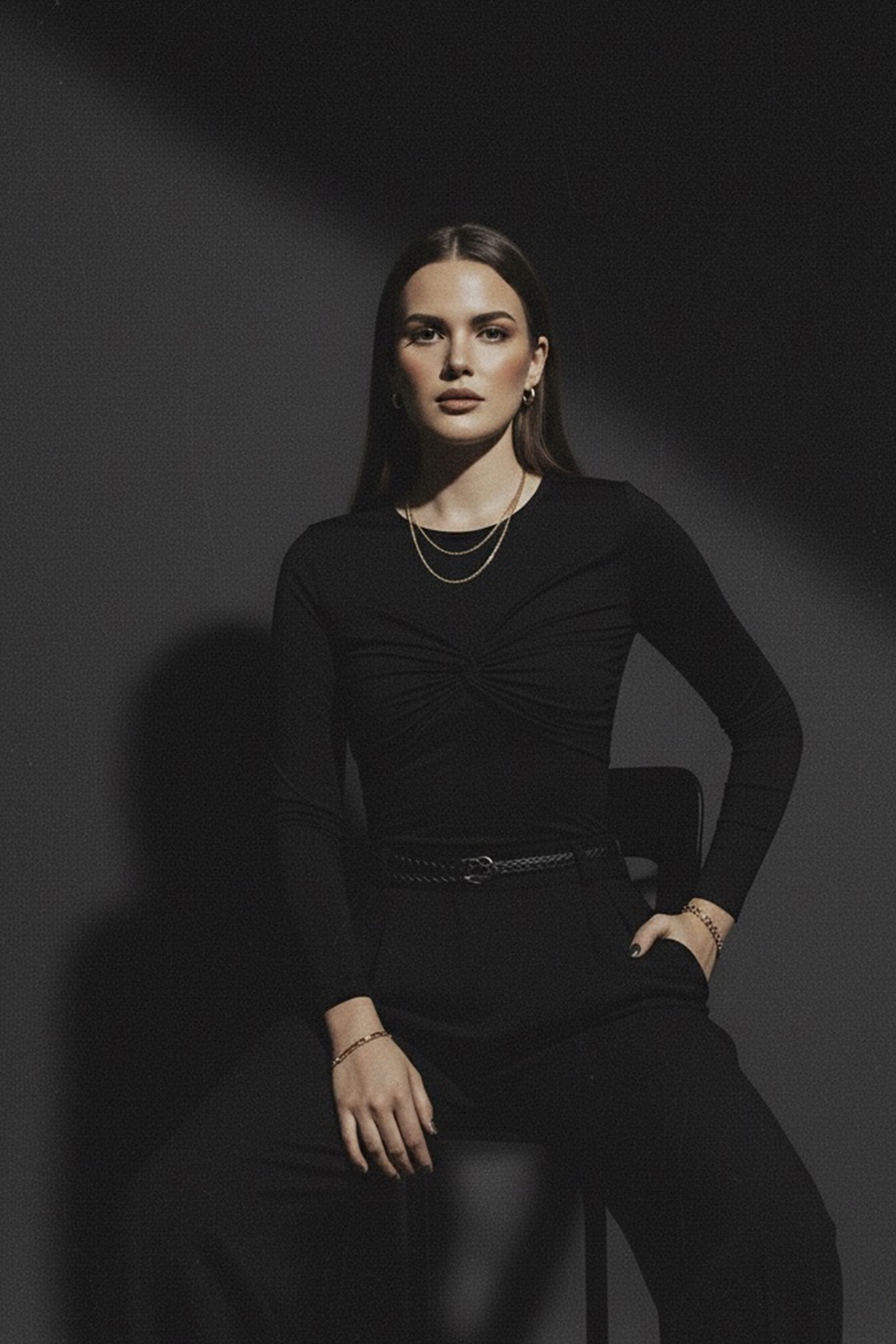 Лонгслив 6924 Черный