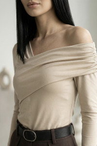 Лонгслив 6923 Кремовый