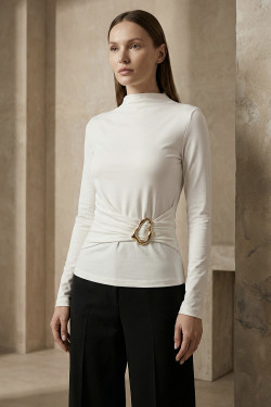 Лонгслив 7003 Молочный