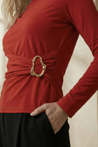 Лонгслив 7003 Красный Красный