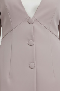 Women's Fitted Powder Pink Office Blazer in Suit Fabric Пудра