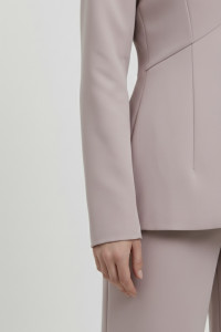 Women's Fitted Powder Pink Office Blazer in Suit Fabric Пудра
