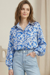 Рубашка 7009 Голубой Голубой