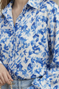 Рубашка 7009 Голубой Голубой