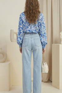 Рубашка 7009 Голубой Голубой