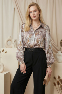 Рубашка 7009 Лиловый Лиловый