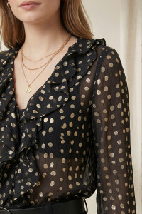 Блузка 7010 Черный Черный