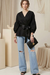 Рубашка 7014 Черный Черный