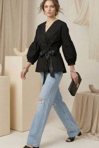 Рубашка 7014 Черный Черный