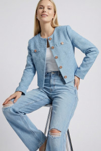 Пиджак 7017 Голубой Голубой