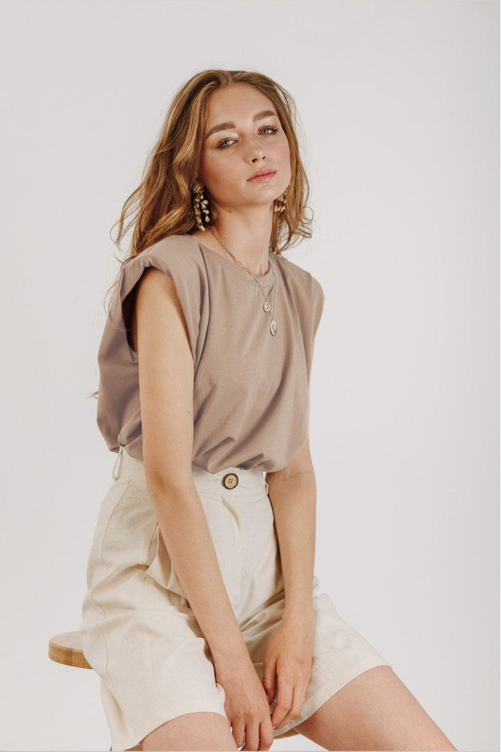 Футболка 5873 Бежевый