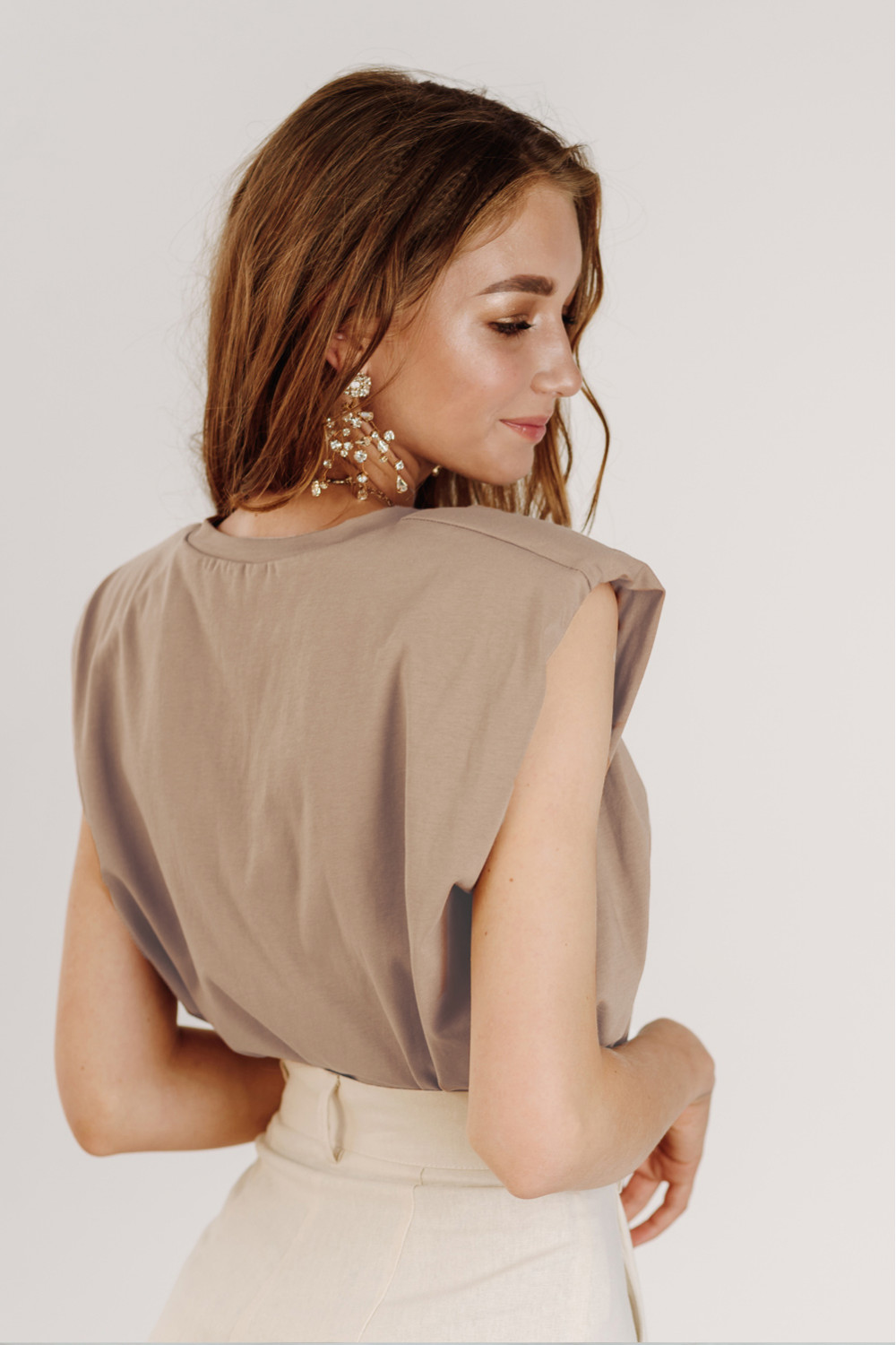 Футболка 5873 Бежевый