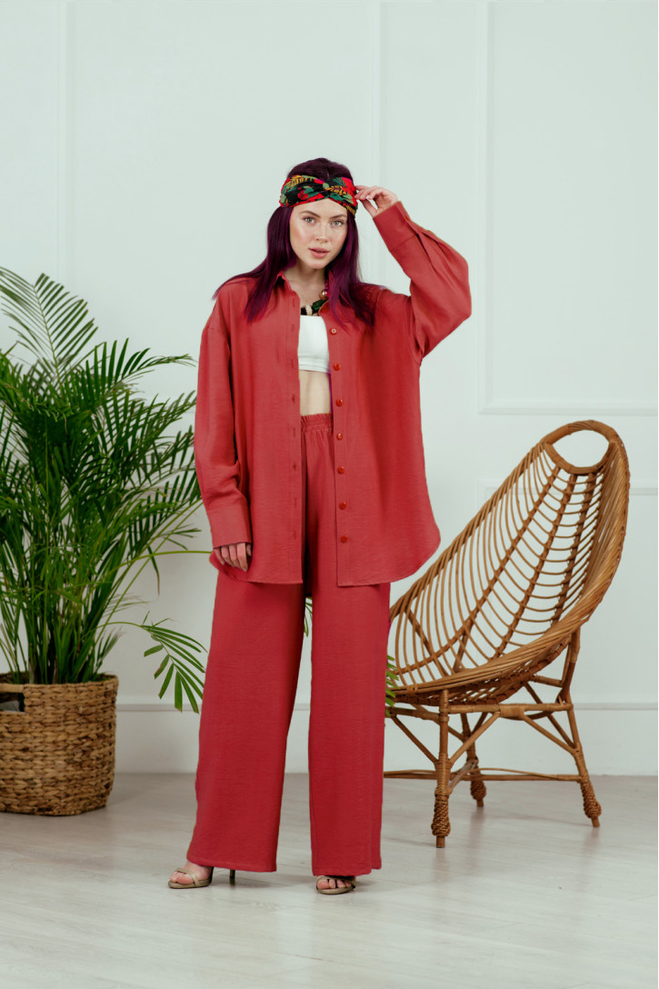 Костюм 6044 Терракотовый